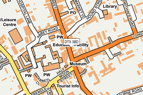 DT9 3BD map - OS OpenMap – Local (Ordnance Survey)