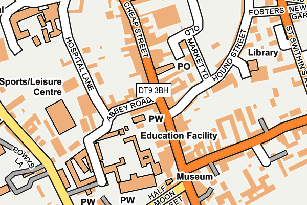 DT9 3BH map - OS OpenMap – Local (Ordnance Survey)