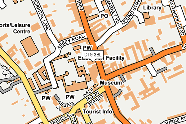 DT9 3BL map - OS OpenMap – Local (Ordnance Survey)