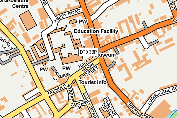 DT9 3BP map - OS OpenMap – Local (Ordnance Survey)