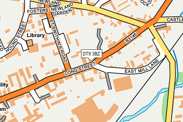 DT9 3BZ map - OS OpenMap – Local (Ordnance Survey)