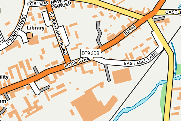 DT9 3DB map - OS OpenMap – Local (Ordnance Survey)