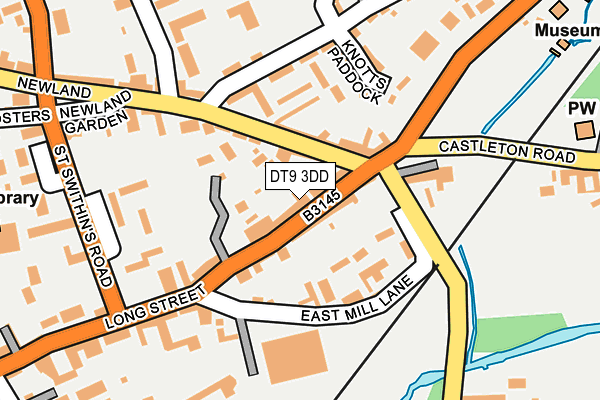 DT9 3DD map - OS OpenMap – Local (Ordnance Survey)