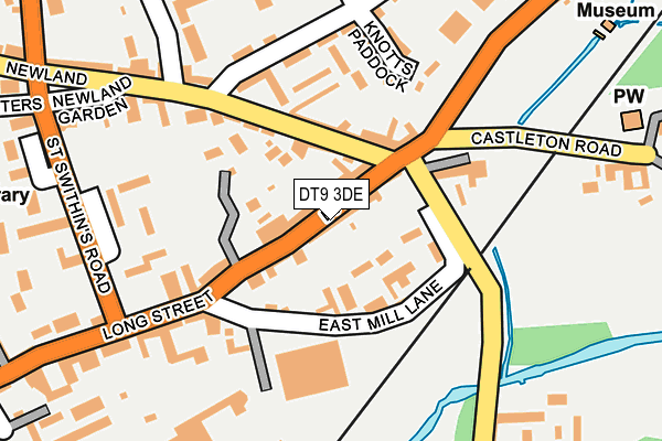 DT9 3DE map - OS OpenMap – Local (Ordnance Survey)