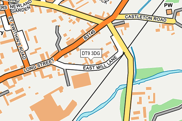 DT9 3DG map - OS OpenMap – Local (Ordnance Survey)