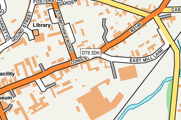 DT9 3DH map - OS OpenMap – Local (Ordnance Survey)