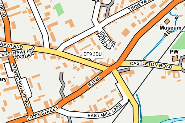 DT9 3DU map - OS OpenMap – Local (Ordnance Survey)