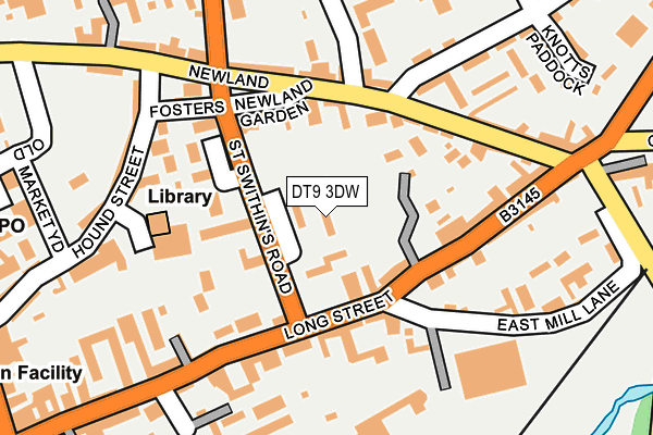 DT9 3DW map - OS OpenMap – Local (Ordnance Survey)