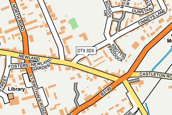 DT9 3DX map - OS OpenMap – Local (Ordnance Survey)