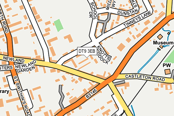 DT9 3EB map - OS OpenMap – Local (Ordnance Survey)