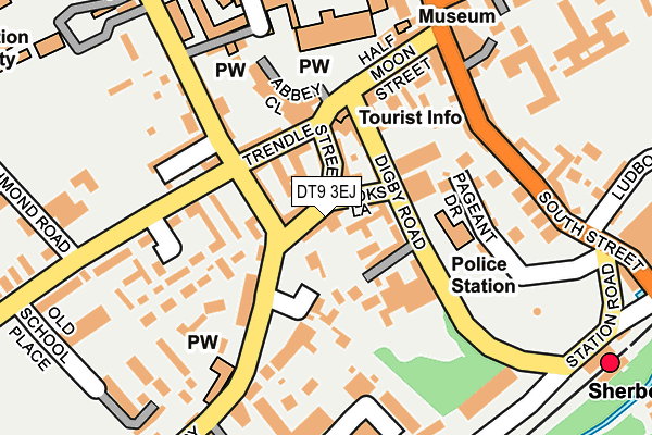 DT9 3EJ map - OS OpenMap – Local (Ordnance Survey)