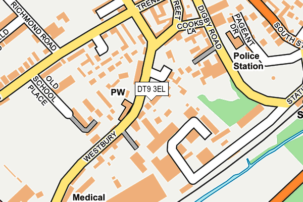 DT9 3EL map - OS OpenMap – Local (Ordnance Survey)