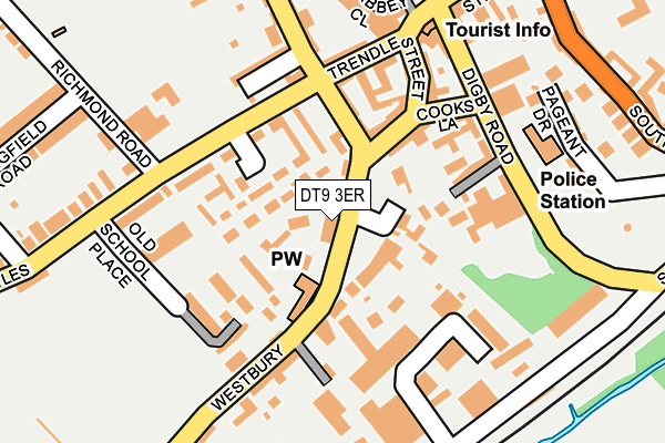 DT9 3ER map - OS OpenMap – Local (Ordnance Survey)