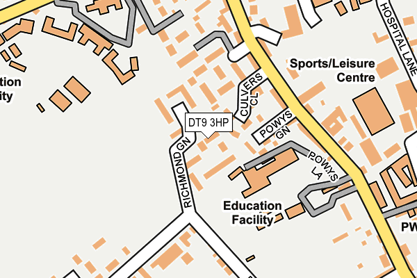 DT9 3HP map - OS OpenMap – Local (Ordnance Survey)