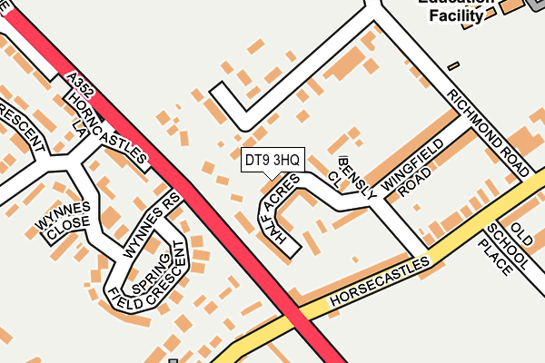 DT9 3HQ map - OS OpenMap – Local (Ordnance Survey)