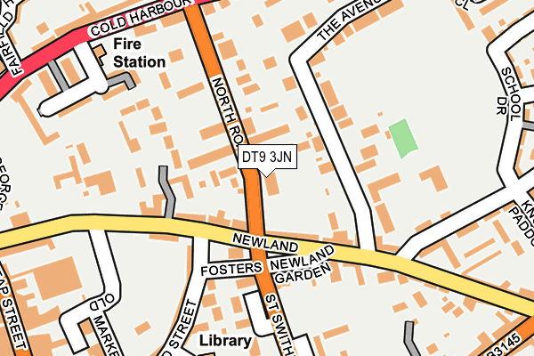 DT9 3JN map - OS OpenMap – Local (Ordnance Survey)