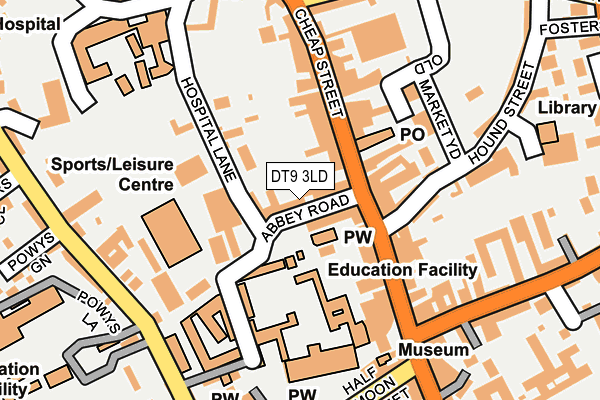 DT9 3LD map - OS OpenMap – Local (Ordnance Survey)