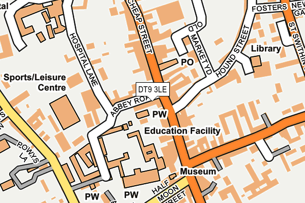 DT9 3LE map - OS OpenMap – Local (Ordnance Survey)
