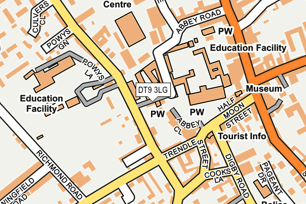 DT9 3LG map - OS OpenMap – Local (Ordnance Survey)