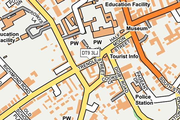 DT9 3LJ map - OS OpenMap – Local (Ordnance Survey)