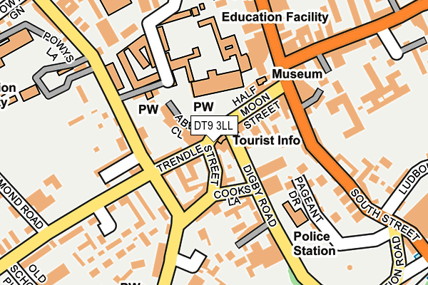 DT9 3LL map - OS OpenMap – Local (Ordnance Survey)