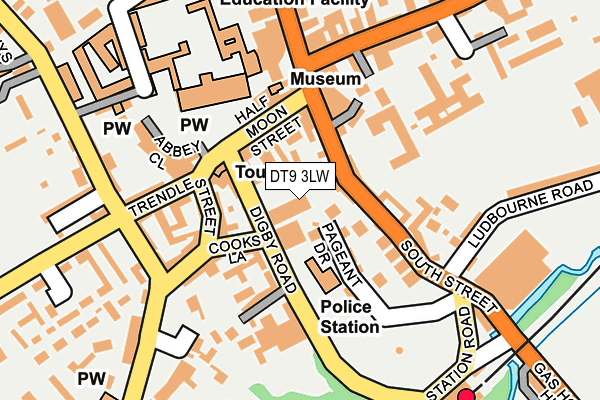 DT9 3LW map - OS OpenMap – Local (Ordnance Survey)