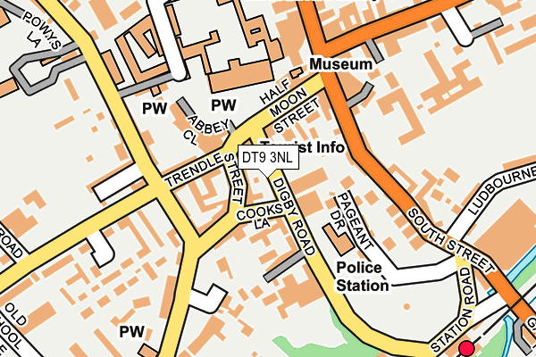 Map of SHERBORNE OPTICAL LIMITED at local scale