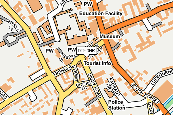 DT9 3NR map - OS OpenMap – Local (Ordnance Survey)