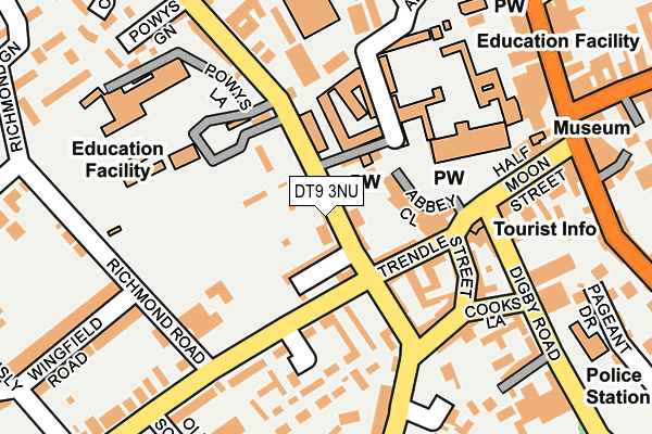 DT9 3NU map - OS OpenMap – Local (Ordnance Survey)