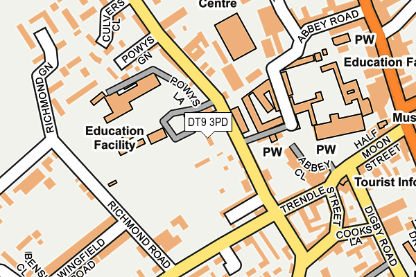 DT9 3PD map - OS OpenMap – Local (Ordnance Survey)