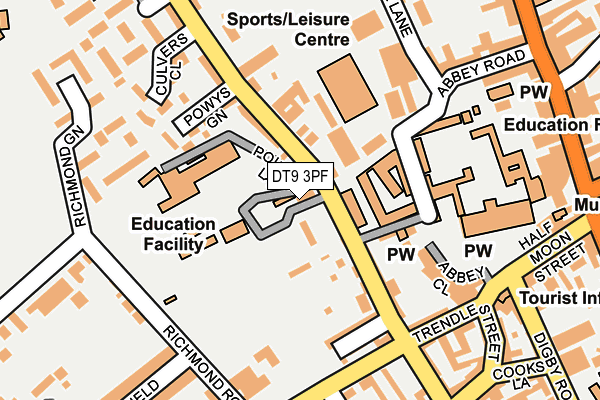 DT9 3PF map - OS OpenMap – Local (Ordnance Survey)