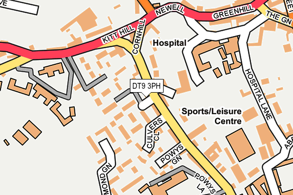 DT9 3PH map - OS OpenMap – Local (Ordnance Survey)