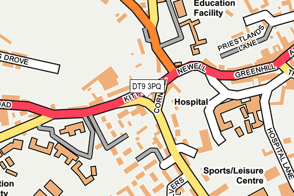 DT9 3PQ map - OS OpenMap – Local (Ordnance Survey)