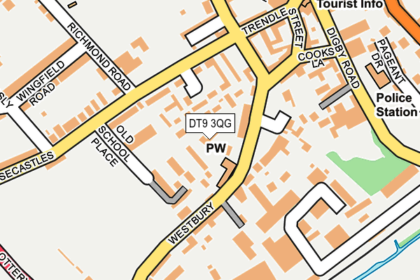 DT9 3QG map - OS OpenMap – Local (Ordnance Survey)