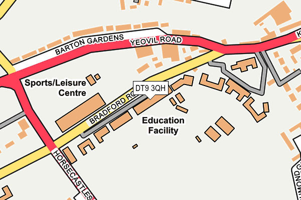 DT9 3QH map - OS OpenMap – Local (Ordnance Survey)