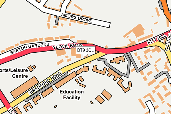 DT9 3QL map - OS OpenMap – Local (Ordnance Survey)