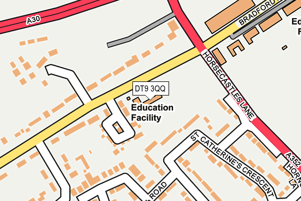 DT9 3QQ map - OS OpenMap – Local (Ordnance Survey)