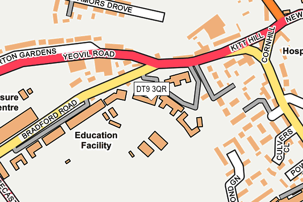 DT9 3QR map - OS OpenMap – Local (Ordnance Survey)