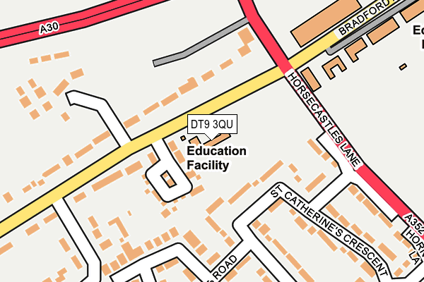 DT9 3QU map - OS OpenMap – Local (Ordnance Survey)