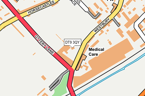 DT9 3QY map - OS OpenMap – Local (Ordnance Survey)