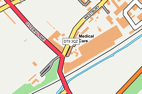 DT9 3QZ map - OS OpenMap – Local (Ordnance Survey)