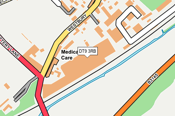 DT9 3RB map - OS OpenMap – Local (Ordnance Survey)