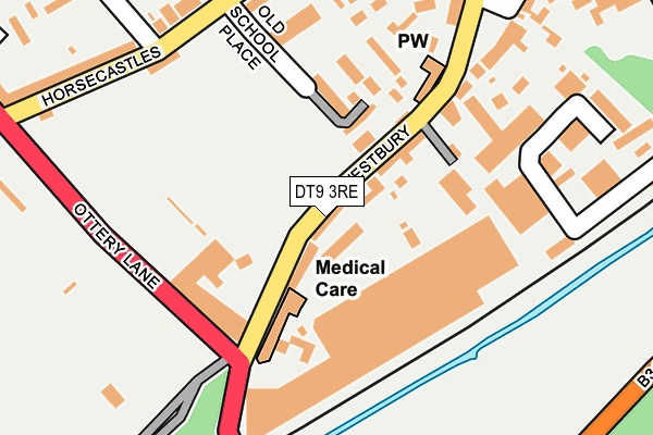 DT9 3RE map - OS OpenMap – Local (Ordnance Survey)