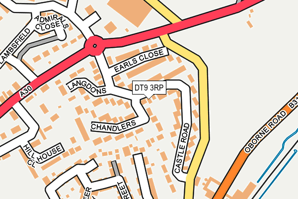 DT9 3RP map - OS OpenMap – Local (Ordnance Survey)