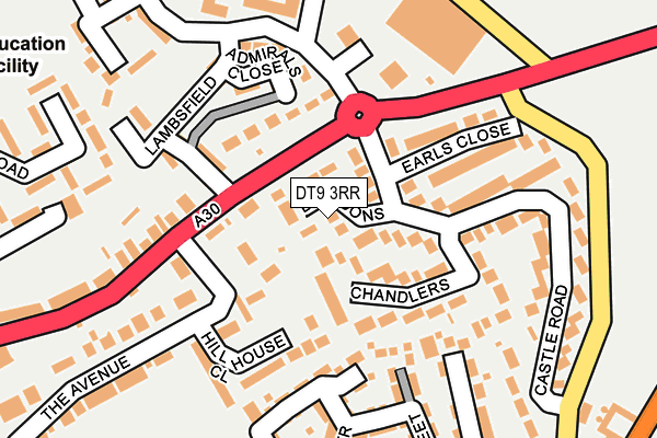 DT9 3RR map - OS OpenMap – Local (Ordnance Survey)