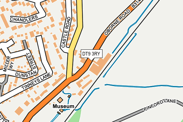 DT9 3RY map - OS OpenMap – Local (Ordnance Survey)