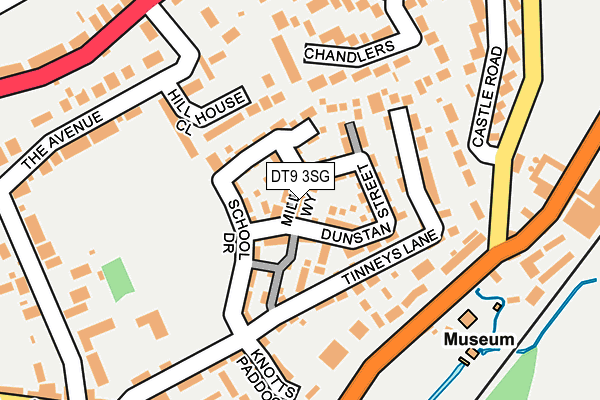 DT9 3SG map - OS OpenMap – Local (Ordnance Survey)