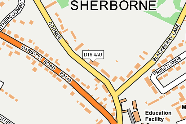 Map of RADIO SHERBORNE COMMUNITY INTEREST COMPANY at local scale