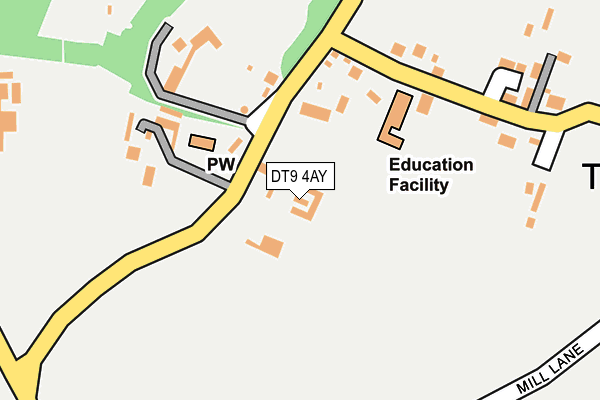 DT9 4AY map - OS OpenMap – Local (Ordnance Survey)