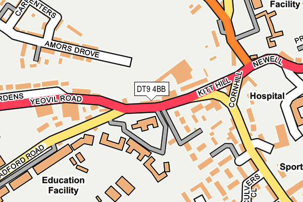 DT9 4BB map - OS OpenMap – Local (Ordnance Survey)
